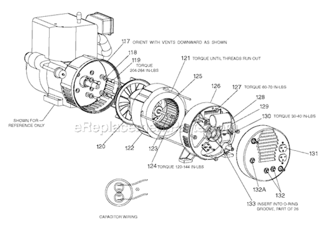 Page A Diagram and Parts List for DTE325 Type 0 Porter Cable Generator